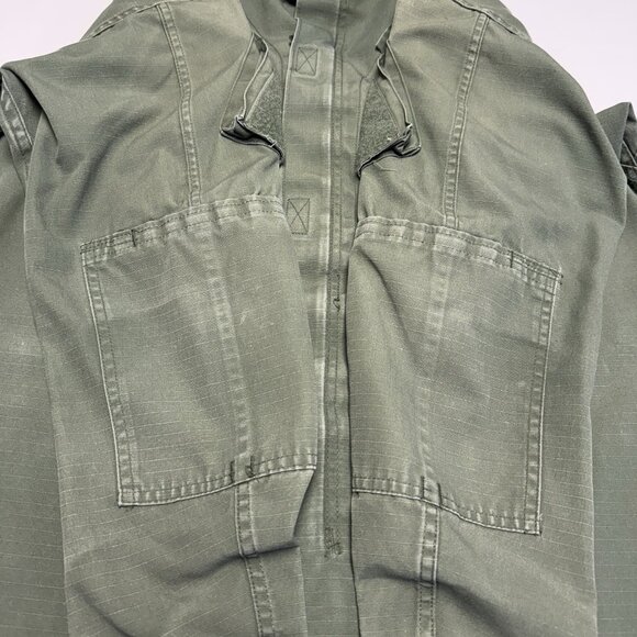 Vintage True Spec Border Patrol Military Shirt Mens M/L Green Ripstpo - Picture 9 of 16